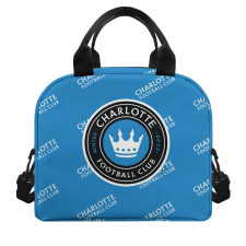 MLS Charlotte FC Insulated Lunch Bag Box - Charlotte Football Club Medley Monogram Wordmark