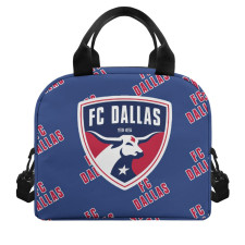 MLS FC Dallas Insulated Lunch Bag Box - Dallas Football Club Medley Monogram Wordmark