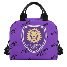 MLS Orlando City SC Insulated Lunch Bag Box - Orlando City Soccer Club Medley Monogram Wordmark