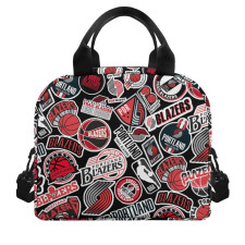 NBA Portland Trail Blazers Insulated Lunch Bag Box - Portland Trail Blazers Mania College Logo