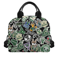 NBA Milwaukee Bucks Insulated Lunch Bag Box - Milwaukee Bucks Mania College Logo
