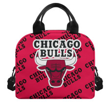 NBA Chicago Bulls Insulated Lunch Bag Box - Chicago Bulls Medley Monogram Wordmark