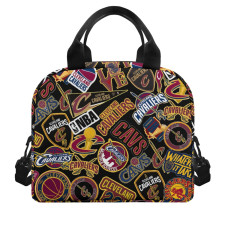 NBA Cleveland Cavaliers Insulated Lunch Bag Box - Cleveland Cavaliers Mania Collage Logo
