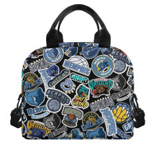 NBA Memphis Grizzlies Insulated Lunch Bag Box - Memphis Grizzlies Mania College Logo