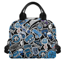 NBA Orlando Magic Insulated Lunch Bag Box - Orlando Magic Mania College Logo