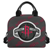 NBA Houston Rockets Insulated Lunch Bag Box - Houston Rockets Medley Monogram Wordmark