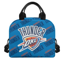NBA Oklahoma City Thunder Insulated Lunch Bag Box - Oklahoma City Thunder Medley Monogram Wordmark
