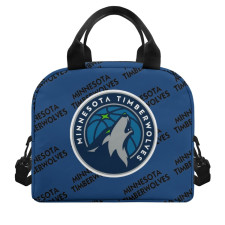NBA Minnesota Timberwolves Insulated Lunch Bag Box - Minnesota Timberwolves Medley Monogram Wordmark