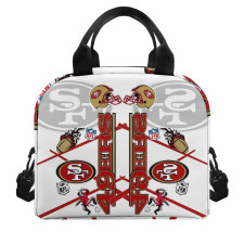 NFL San Francisco 49ers Insulated Lunch Bag Box - San Francisco 49ers Mania Collage Logo