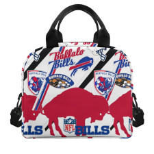 NFL Buffalo Bills Insulated Lunch Bag Box - Buffalo Bills Mania Collage Logo