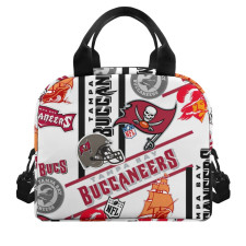 NFL Tampa Bay Buccaneers Insulated Lunch Bag Box - Tampa Bay Buccaneers Mania Collage Logo