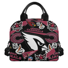 NFL Arizona Cardinals Insulated Lunch Bag Box - Arizona Cardinals Mania Collage Logo