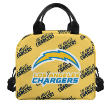 NFL Los Angeles Chargers Insulated Lunch Bag Box - Los Angeles Chargers Medley Monogram Wordmark