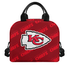 NFL Kansas City Chiefs Insulated Lunch Bag Box - Kansas City Chiefs Medley Monogram Wordmark