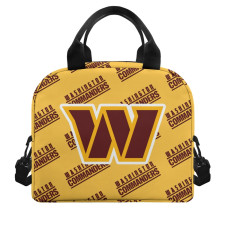 NFL Washington Commanders Insulated Lunch Bag Box - Washington Commanders Medley Monogram Wordmark