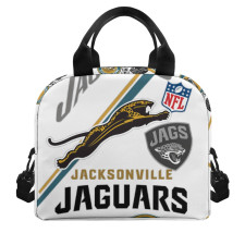 NFL Jacksonville Jaguars Insulated Lunch Bag Box - Jacksonville Jaguars Mania Collage Logo