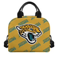 NFL Jacksonville Jaguars Insulated Lunch Bag Box - Jacksonville Jaguars Medley Monogram Wordmark