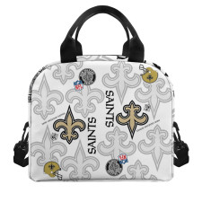 NFL New Orleans Saints Insulated Lunch Bag Box - New Orleans Saints Mania Collage Logo