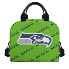 NFL Seattle Seahawks Insulated Lunch Bag Box - Seattle Seahawks Medley Monogram Wordmark