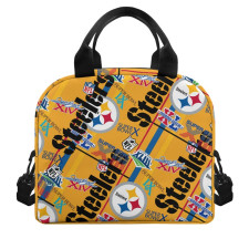 NFL Pittsburgh Steelers Lunch Box - Pittsburgh Steelers Super Bowl Championship Mania Collage Logo