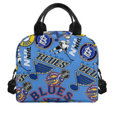NHL St. Louis Blues Lunch Box - St Louis Blues Mania Collage Logo