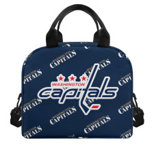 NHL Washington Capitals Insulated Lunch Bag Box - Washington Capitals Medley Monogram Wordmark
