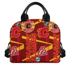 NHL Calgary Flames Lunch Box - Calgary Flames Mania Collage Logo
