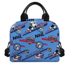 NHL Columbus Blue Jackets Lunch Box - Columbus Blue Jackets Mania Collage Logo