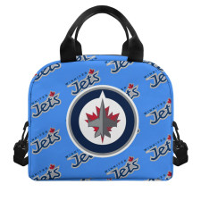 NHL Winnepeg Jets Insulated Lunch Bag Box - Winnepeg Jets Medley Monogram Wordmark