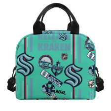 NHL Seattle Kraken Lunch Box - Seattle Kraken Mania Collage Logo