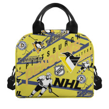 NHL Pittsburgh Penguins Lunch Box - Pittsburgh Penguins Mania Collage Logo