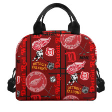 NHL Detroit Red Wings Lunch Box - Detroit Red Wings Mania Collage Logo
