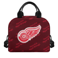 NHL Detroit Red Wings Insulated Lunch Bag Box - Detroit Red Wings Medley Monogram Wordmark