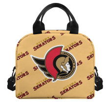 NHL Ottawa Senators Insulated Lunch Bag Box - Ottawa Senators Medley Monogram Wordmark