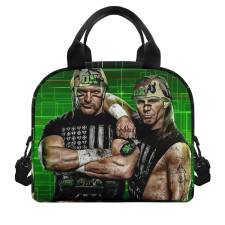 WWE Lunch Box - WWE DX Army Triple X And Shawn Michaels Standing On Green Background