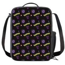 Pokemon Insulated Soft Lunch Box Lunchbox For School - Gastly Haunter Gengar Evolution Cartoon Art Series