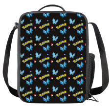 Pokemon Vivillon Insulated Soft Lunch Box Lunchbox For School - Marine Vivillon Character Series Art