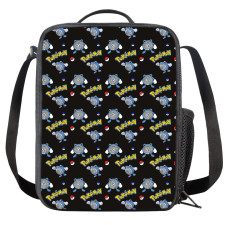 Pokemon Poliwhirl Insulated Soft Lunch Box Lunchbox For School - Poliwhirl Character Series Art