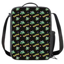 Pokemon Basculin Insulated Soft Lunch Box Lunchbox For School - White Striped Basculin Character Series Art