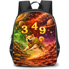 Dog Sign Primary Element Earth Lucky Number 3 4 and 9 Backpack School Bag - Studentpack Black