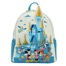 Disney World 50th Anniversary Loungefly Mickey And Friends Loungefly Mini Backpack - Mickey And Friends EARidescent 50th Anniversary Collection Loungefly