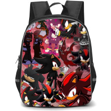 Sonic The Hedgehog Shadow The Hedgehog School Backpack StudentPack - Shadow The Hedgehog Collage