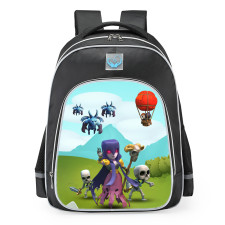Clash Of Clans Witch With Dark Elixir Troops School Backpack