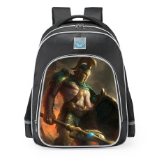 Smite Achilles Battleworn Skin School Backpack