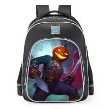 Smite Loki Headless Norseman Skin School Backpack