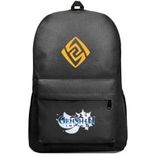Genshin Impact Backpack SuperPack - Geo Element Logo Art
