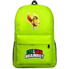 Italian Brainrot Perochello Lemonchello Backpack SuperPack - Perochello Lemonchello Characters Series Art