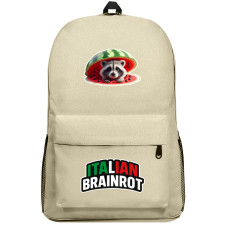 Italian Brainrot Raccooni Watermelunni Backpack SuperPack - Raccooni Watermelunni Characters Series Art