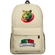 Italian Brainrot Tigrrullini Watermellini Backpack SuperPack - Tigrrullini Watermellini Characters Series Art