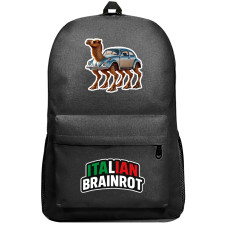 Italian Brainrot Tracotucotulu Delapeladustuz Backpack SuperPack - Tracotucotulu Delapeladustuz Characters Series Art